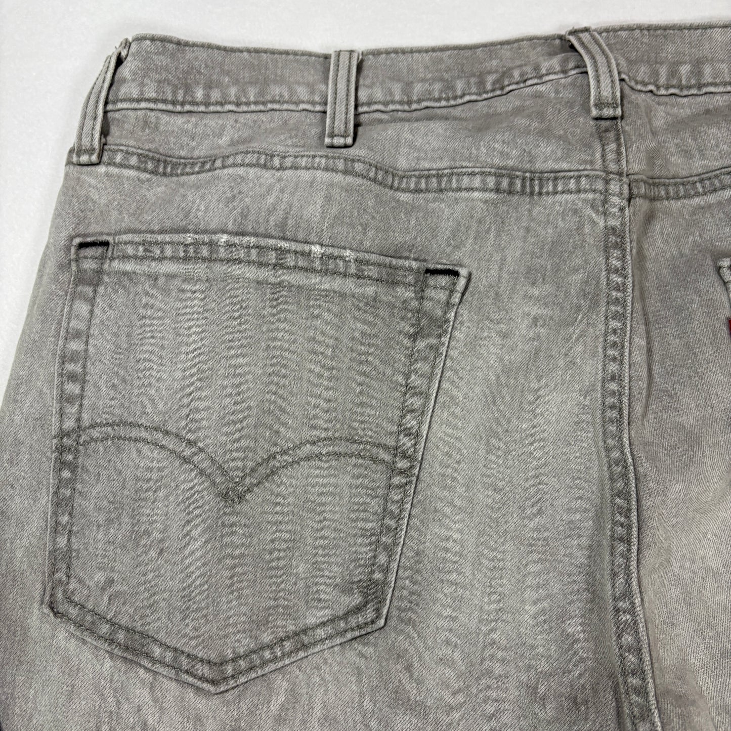 Levi’s 512 Jeans 38x30 Gray Slim Taper Distressed Stretch Denim Casual