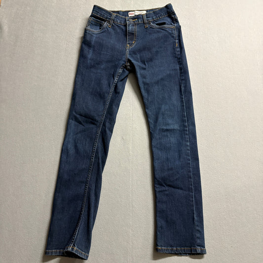 Levi’s 513 Slim Straight Jeans W28 L28 Fits Like 27x28 Dark Wash Stretch