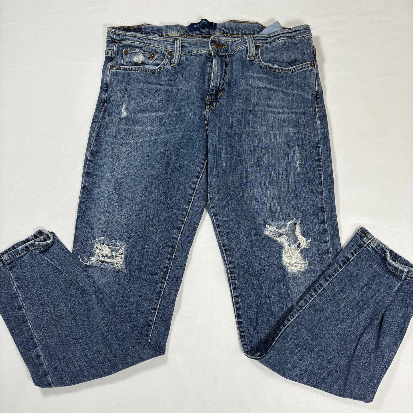 Levi’s Jeans Women’s 9 Medium Blue Distressed Skinny Stretch Denim Ripped