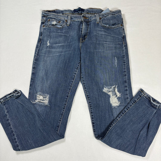 Levi’s Jeans Women’s 9 Medium Blue Distressed Skinny Stretch Denim Ripped