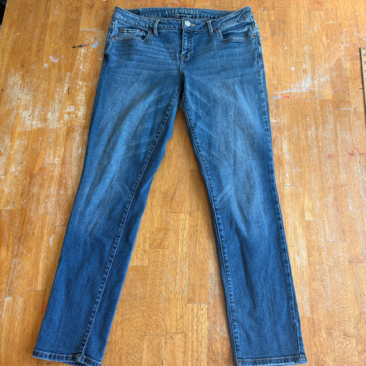 Skinny Jeans Y2K Stretch Aeropostale Womens 10 Short Fits Like 31X28 Blue Wash