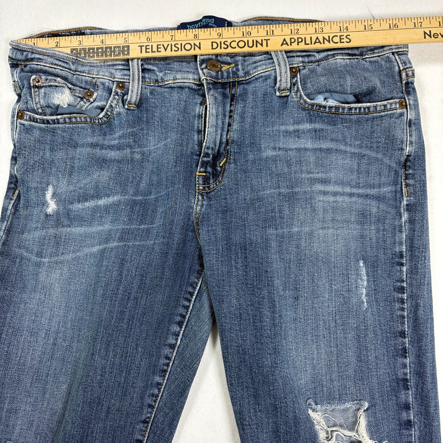 Levi’s Jeans Women’s 9 Medium Blue Distressed Skinny Stretch Denim Ripped