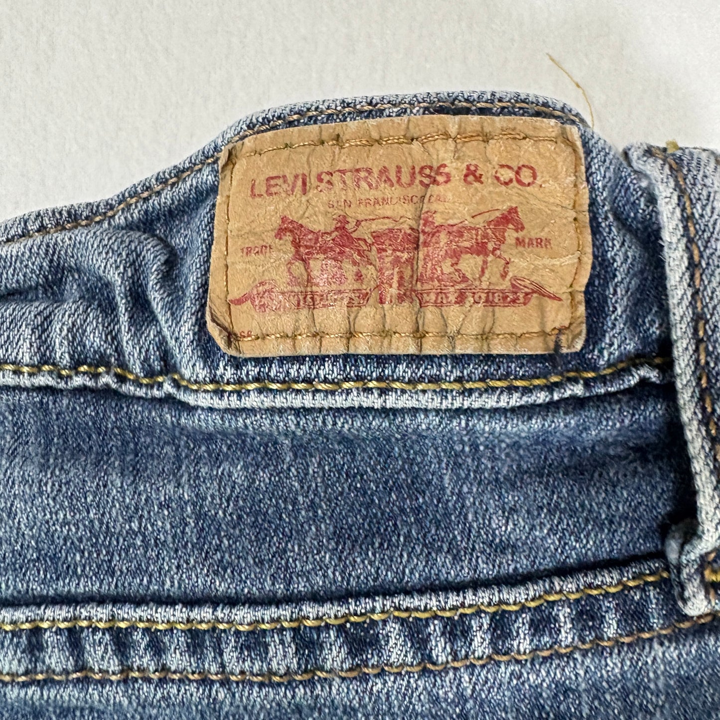 Levi’s Jeans Women’s 9 Medium Blue Distressed Skinny Stretch Denim Ripped