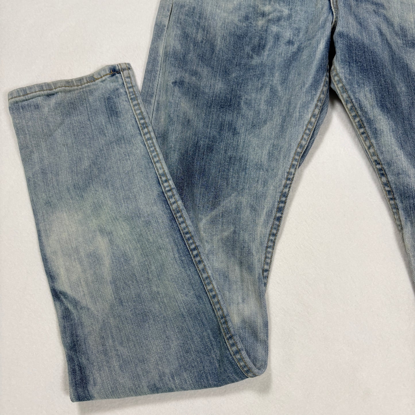 Levi’s 510 Jeans 30x32 Light Wash Skinny Fit Stretch Denim Distressed Label