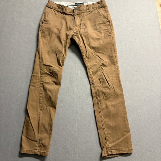 Jack South Chino Pants Mens 32 Fits Like 32x30 Khaki Slim Casual Stretch