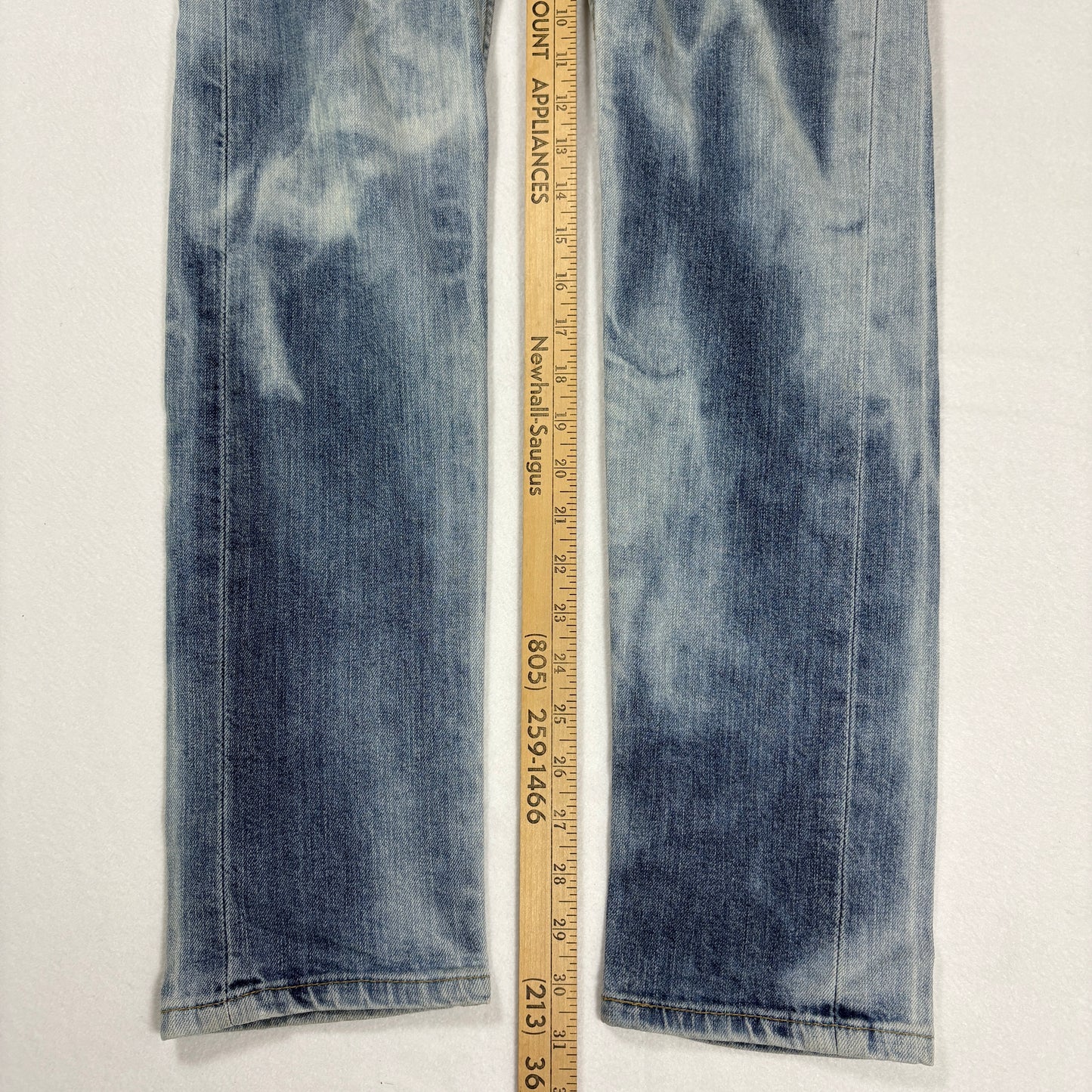 Levi’s 510 Jeans 30x32 Light Wash Skinny Fit Stretch Denim Distressed Label