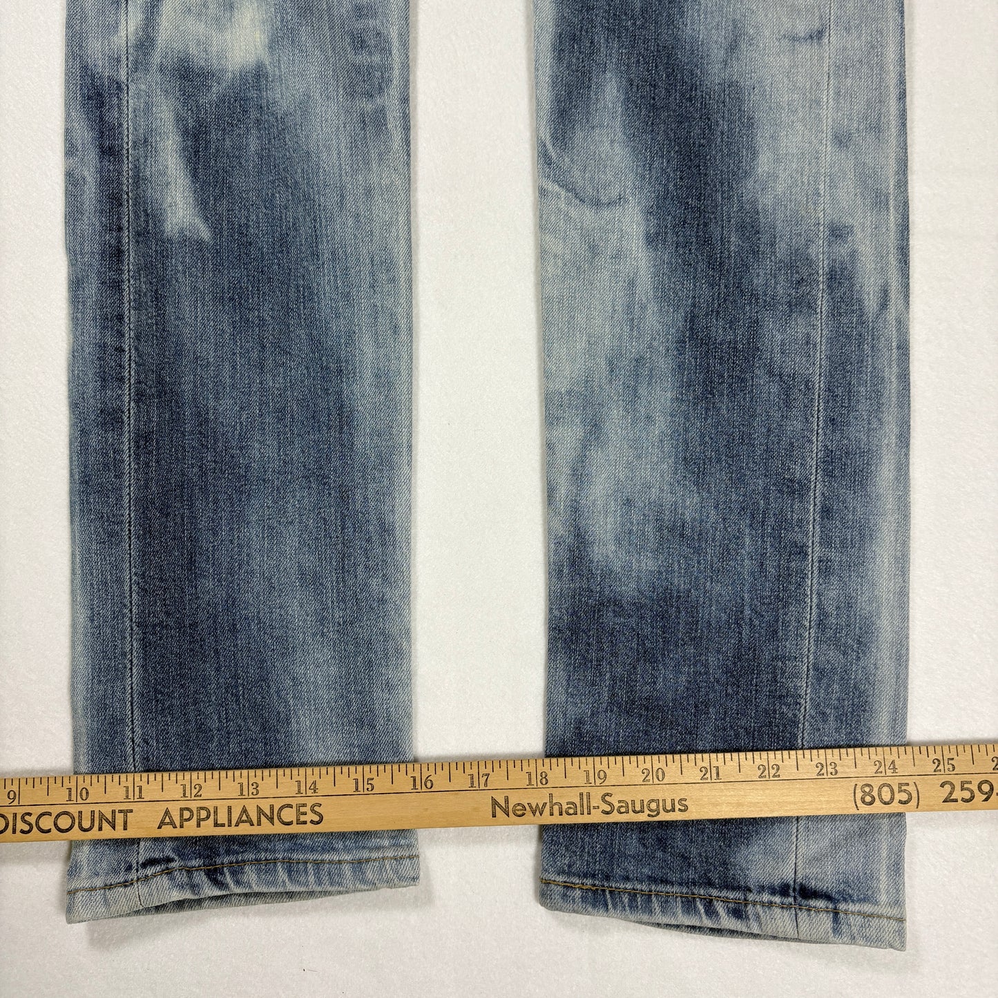 Levi’s 510 Jeans 30x32 Light Wash Skinny Fit Stretch Denim Distressed Label