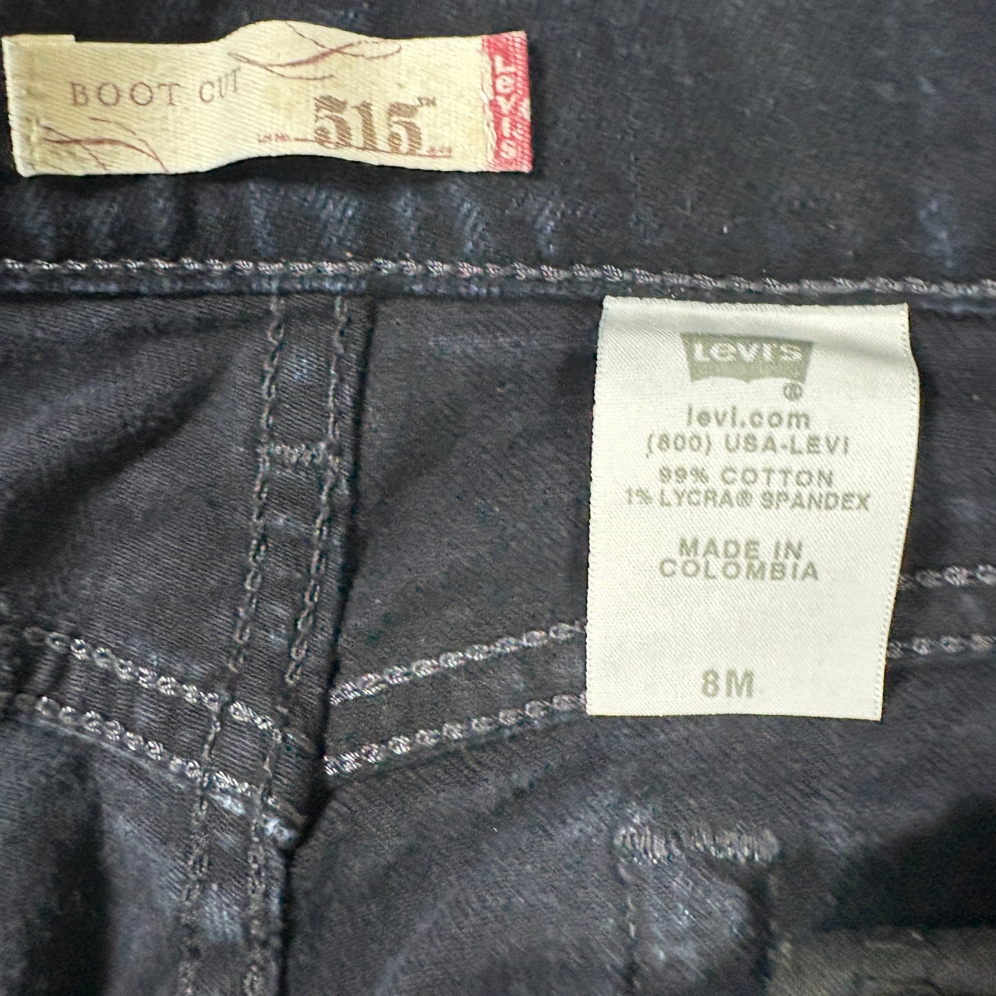 Levi’s 515 Jeans Women’s 8M Dark Wash Bootcut Stretch Denim Classic Fit