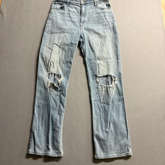 Hollister Dad Jeans W29 L31 Fits Like 30x30 Distressed Y2K Light Wash Denim
