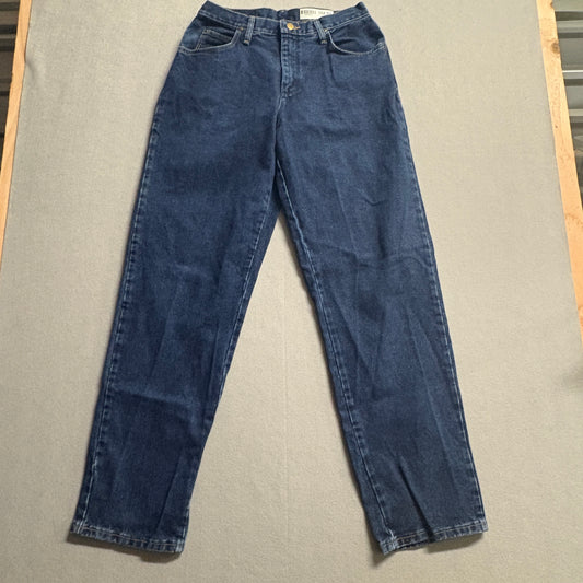 Wrangler Jeans 30x34 Fits Like 29x32 Dark Wash Cowboy Western Straight Leg