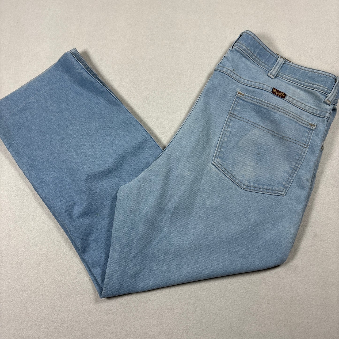 Wrangler Mens Jeans 38x30 Light Blue Vintage Y2K Baggy 90s Grunge Denim