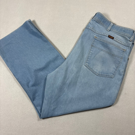 Wrangler Mens Jeans 38x30 Light Blue Vintage Y2K Baggy 90s Grunge Denim