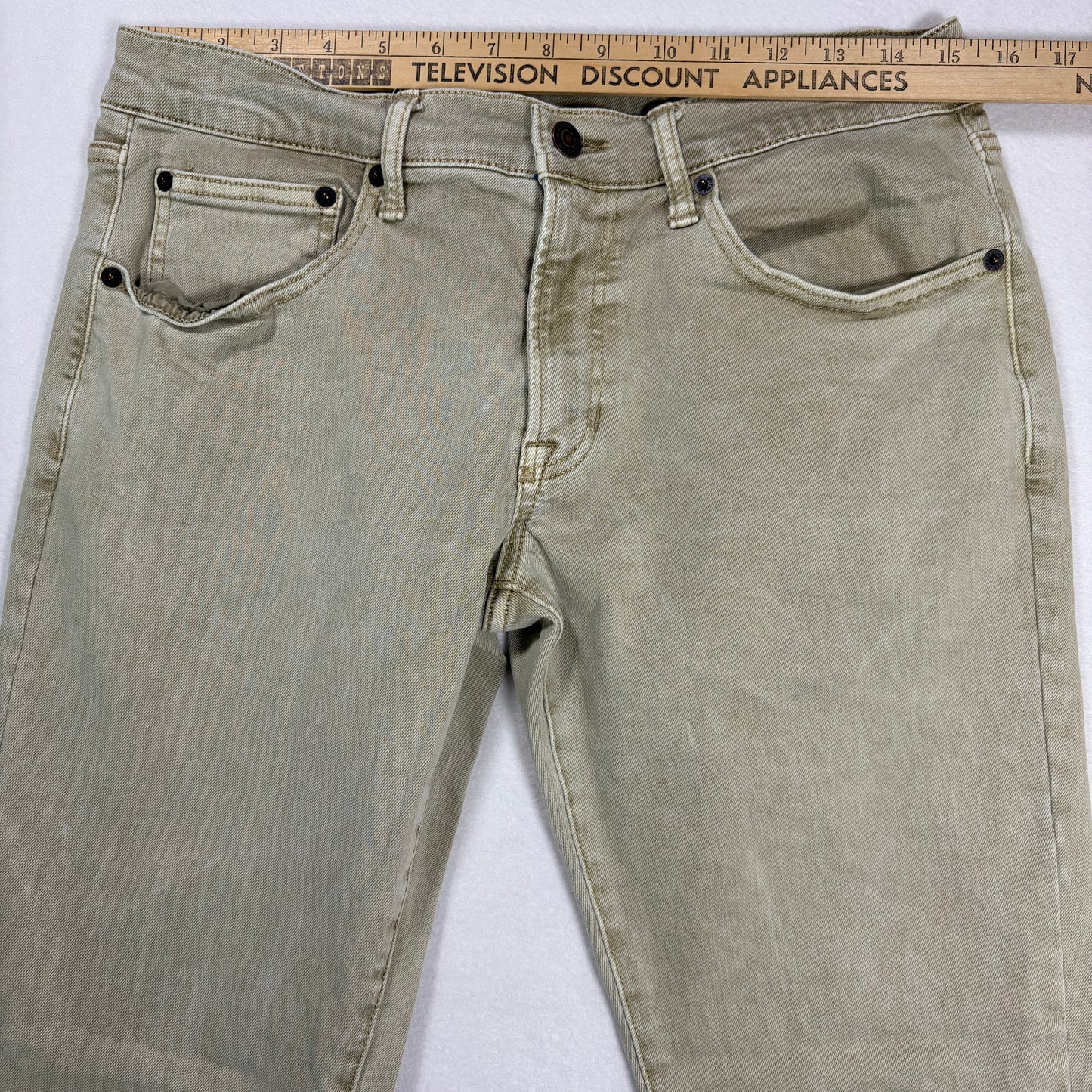 Arizona mens Slim Jeans 32x29 Tan Advanced Flex 360 Stretch Denim Y2K Casual