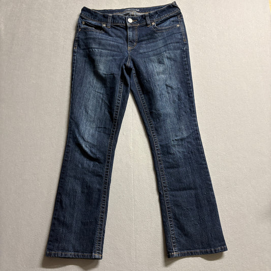 Maurices Bootcut Jeans Womens 8 Short Fits Like 31x29 Dark Wash Stretch