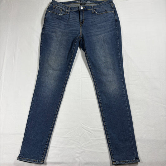 Womens Skinny Jeans 12R 31 Blue Power Stretch Ultra High Comfort Denim Casual