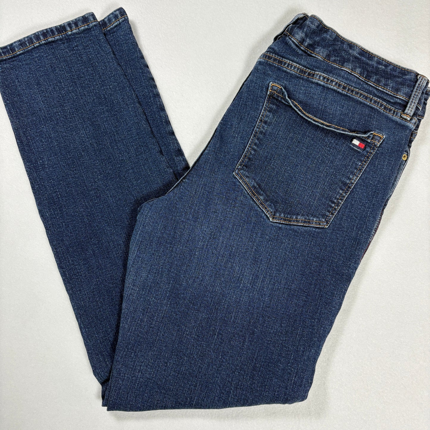 Tommy Hilfiger Womens Jeans Size 10 Dark Wash Straight Denim Y2K Vintage Classic