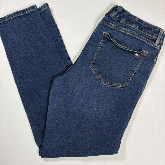 Tommy Hilfiger Womens Jeans Size 10 Dark Wash Straight Denim Y2K Vintage Classic