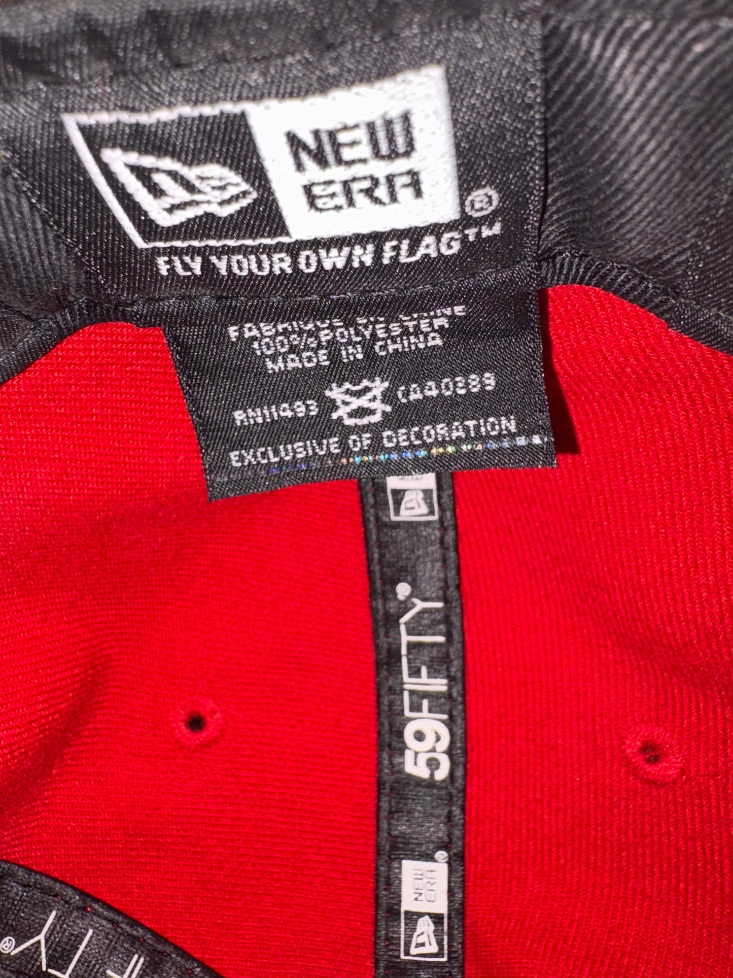 San Francisco 49ers New Era 59FIFTY Fitted Hat 7 3/8 Red NFL Cap Gray Brim Vintage