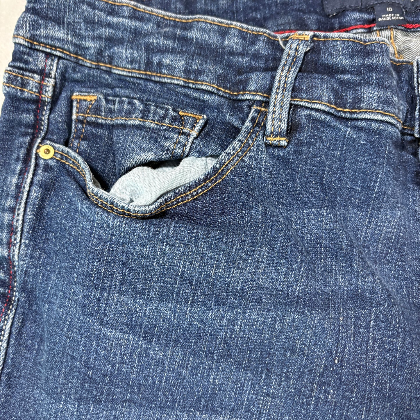 Tommy Hilfiger Womens Jeans Size 10 Dark Wash Straight Denim Y2K Vintage Classic