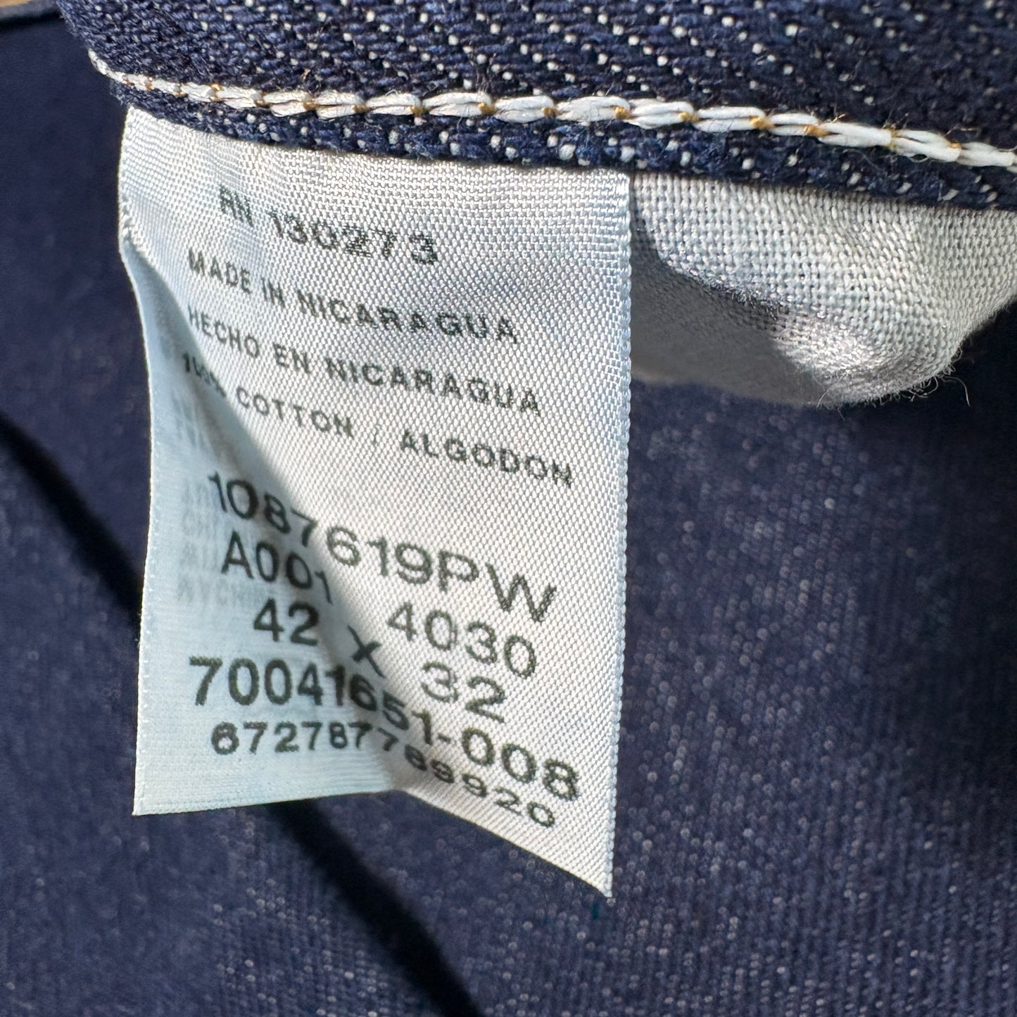 Rustler Mens Jeans 42x32 Dark Wash Relaxed Straight Denim Vintage Y2K Grunge