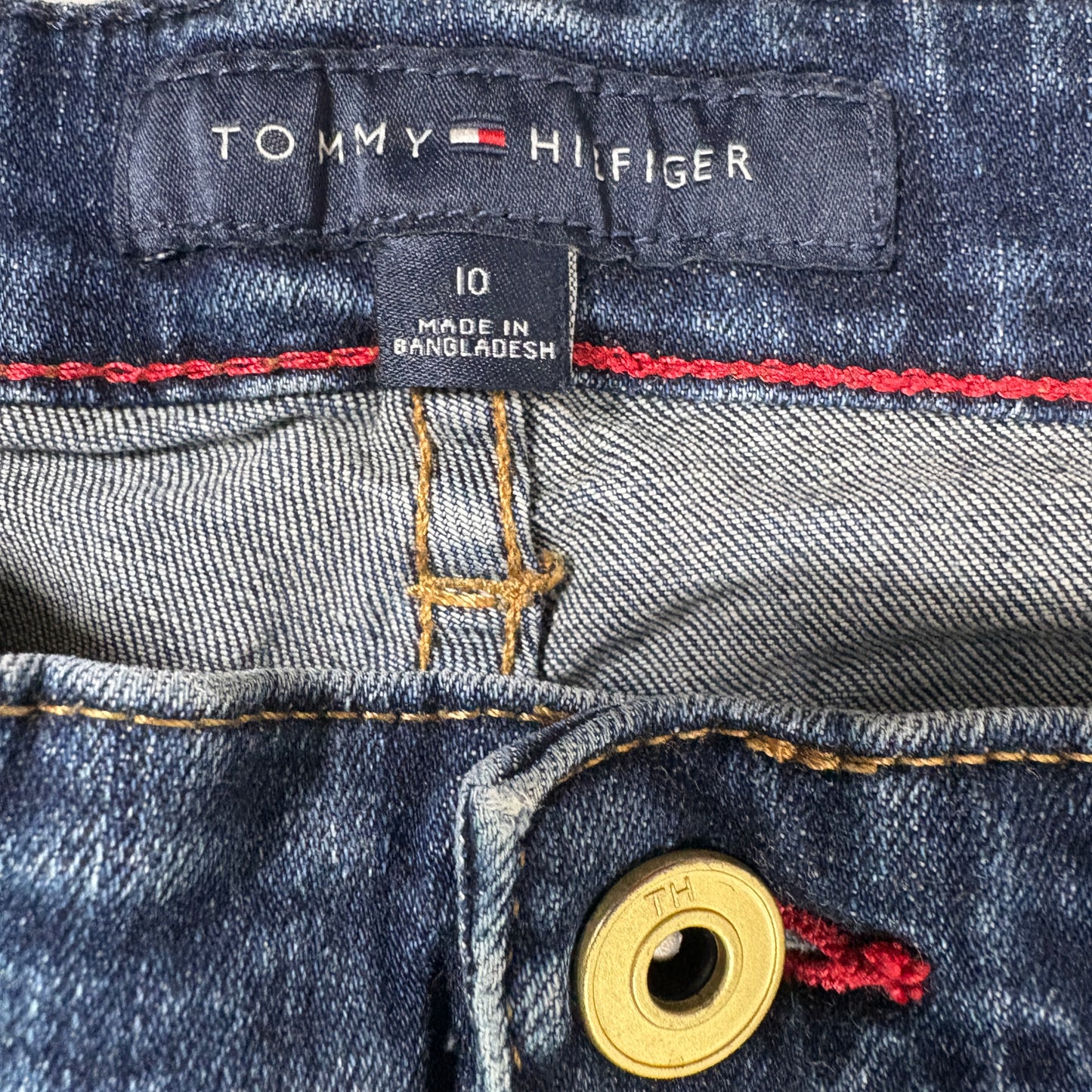 Tommy Hilfiger Womens Jeans Size 10 Dark Wash Straight Denim Y2K Vintage Classic