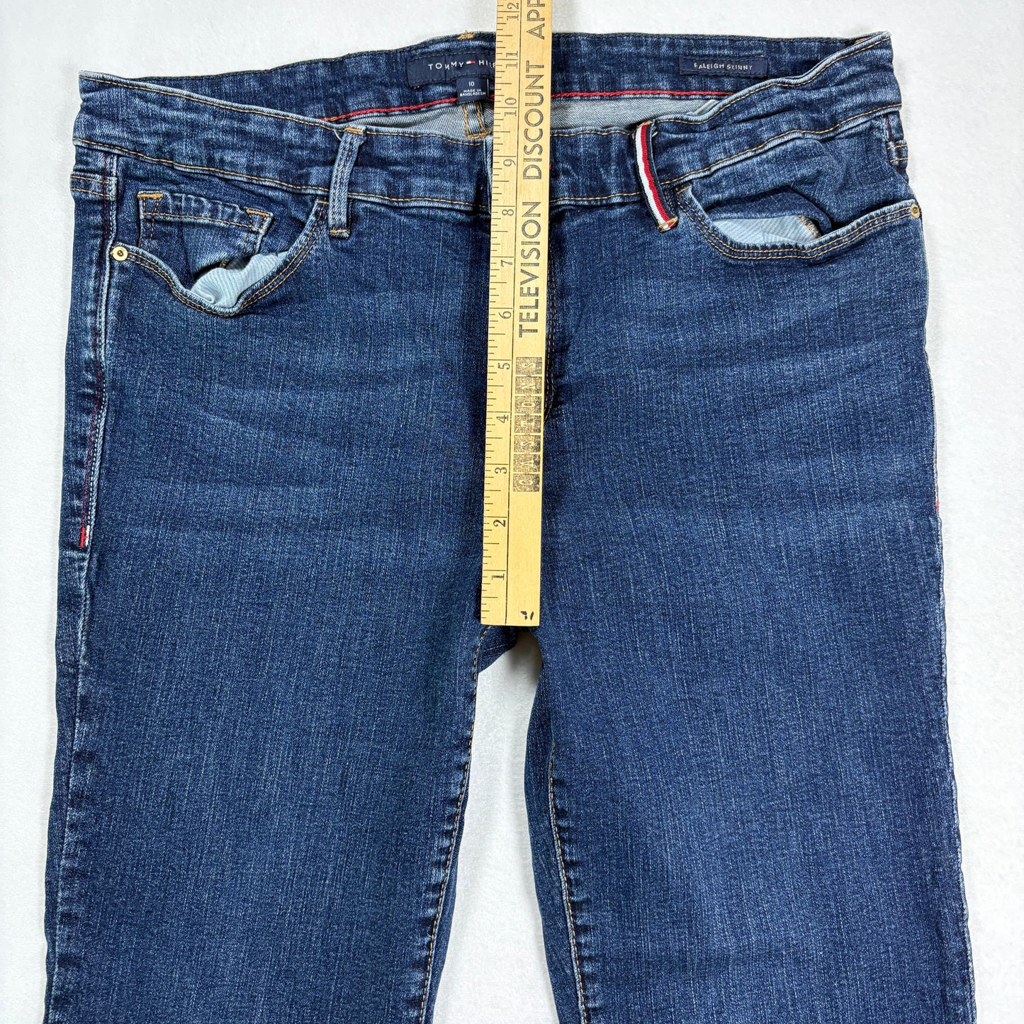 Tommy Hilfiger Womens Jeans Size 10 Dark Wash Straight Denim Y2K Vintage Classic