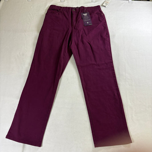 Corduroy Tapered Jeans Classic Fit Gloria Vanderbilt Tag 12 Fits 34X30 Purple