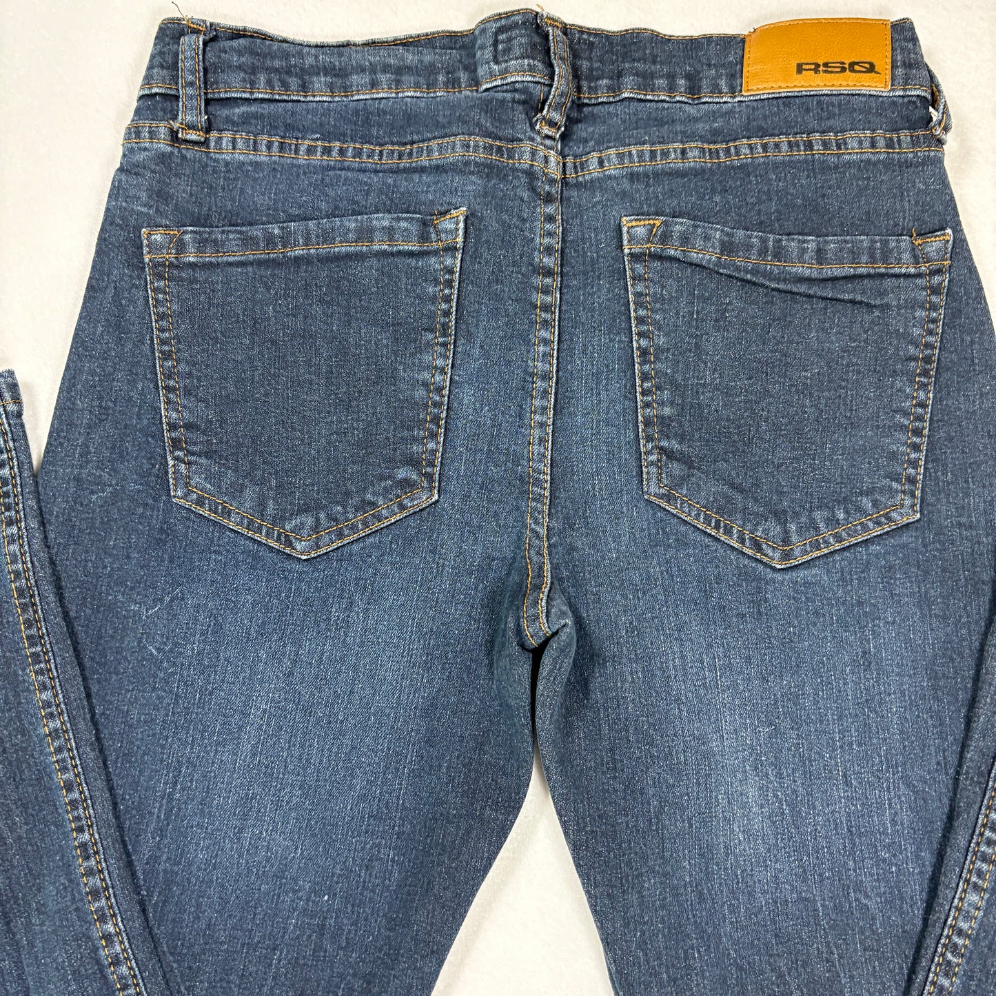 RSQ Womens Jeans Size 16 Super Skinny Dark Wash Stretch Denim Y2K Vintage Look