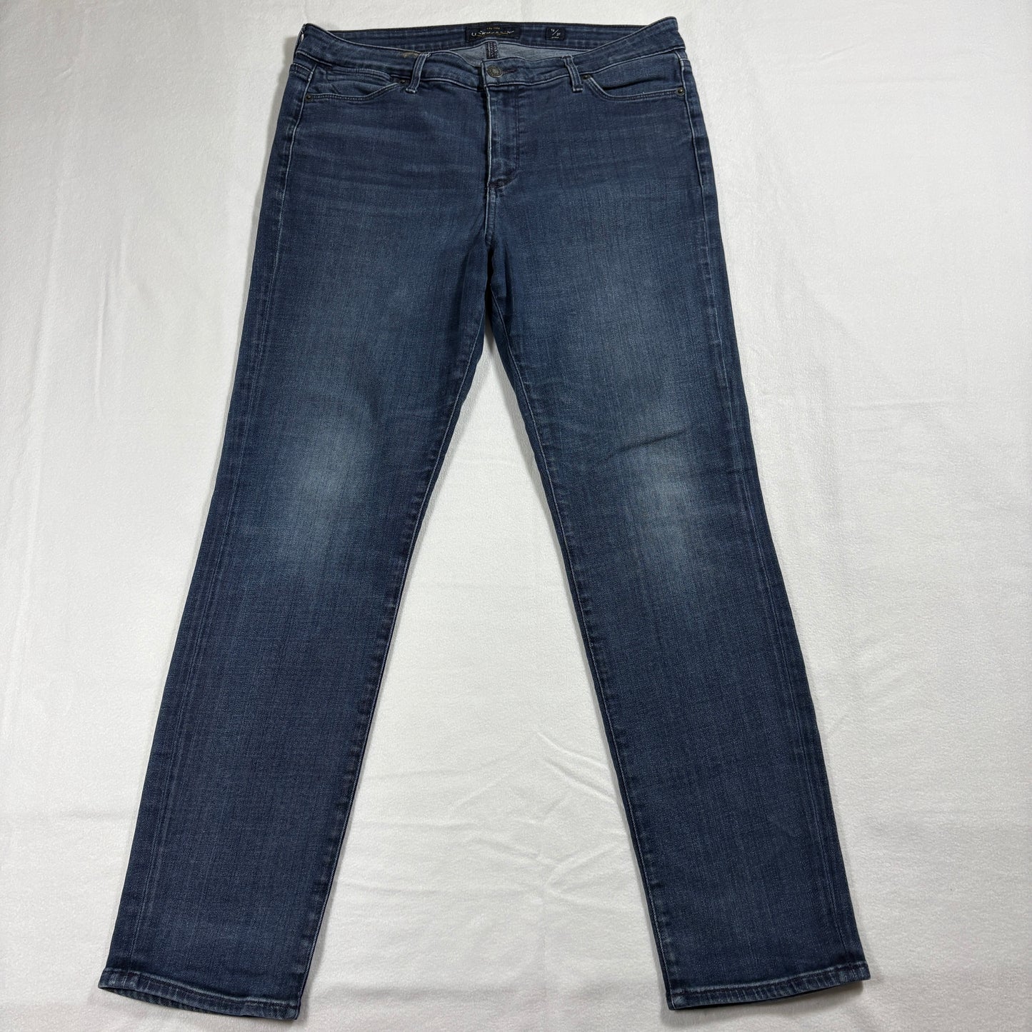 Lucky Brand Jeans Womens 12/31 Ankle Mid Rise Stretch Blue Denim Vintage Y2K Fit