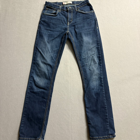 Levis 511 Slim Jeans Womens 16 Reg 28x30 Fits Like 27x29 Dark Wash Denim