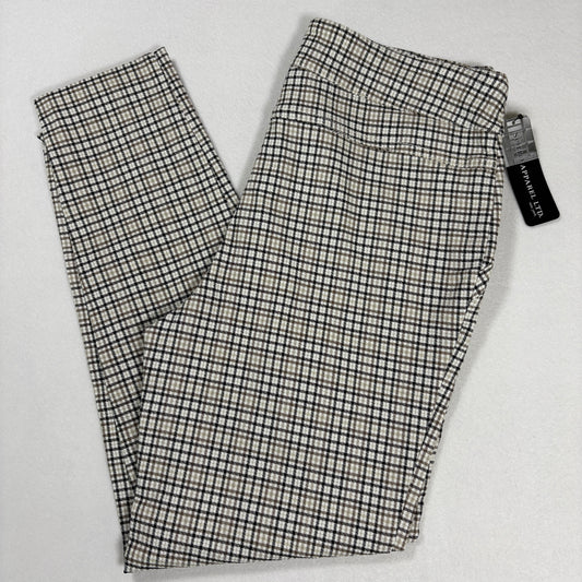 Soho Apparel Womens Pants Size M Plaid Skinny Stretch Pull On NWT $48 MSRP