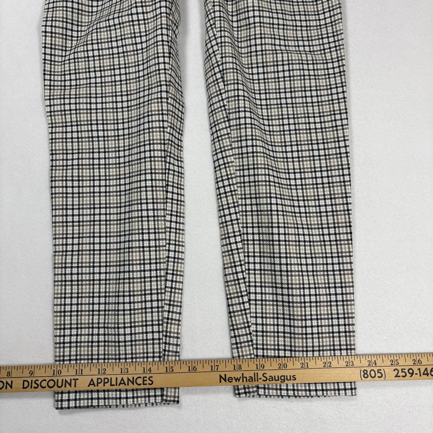 Soho Apparel Womens Pants Size M Plaid Skinny Stretch Pull On NWT $48 MSRP