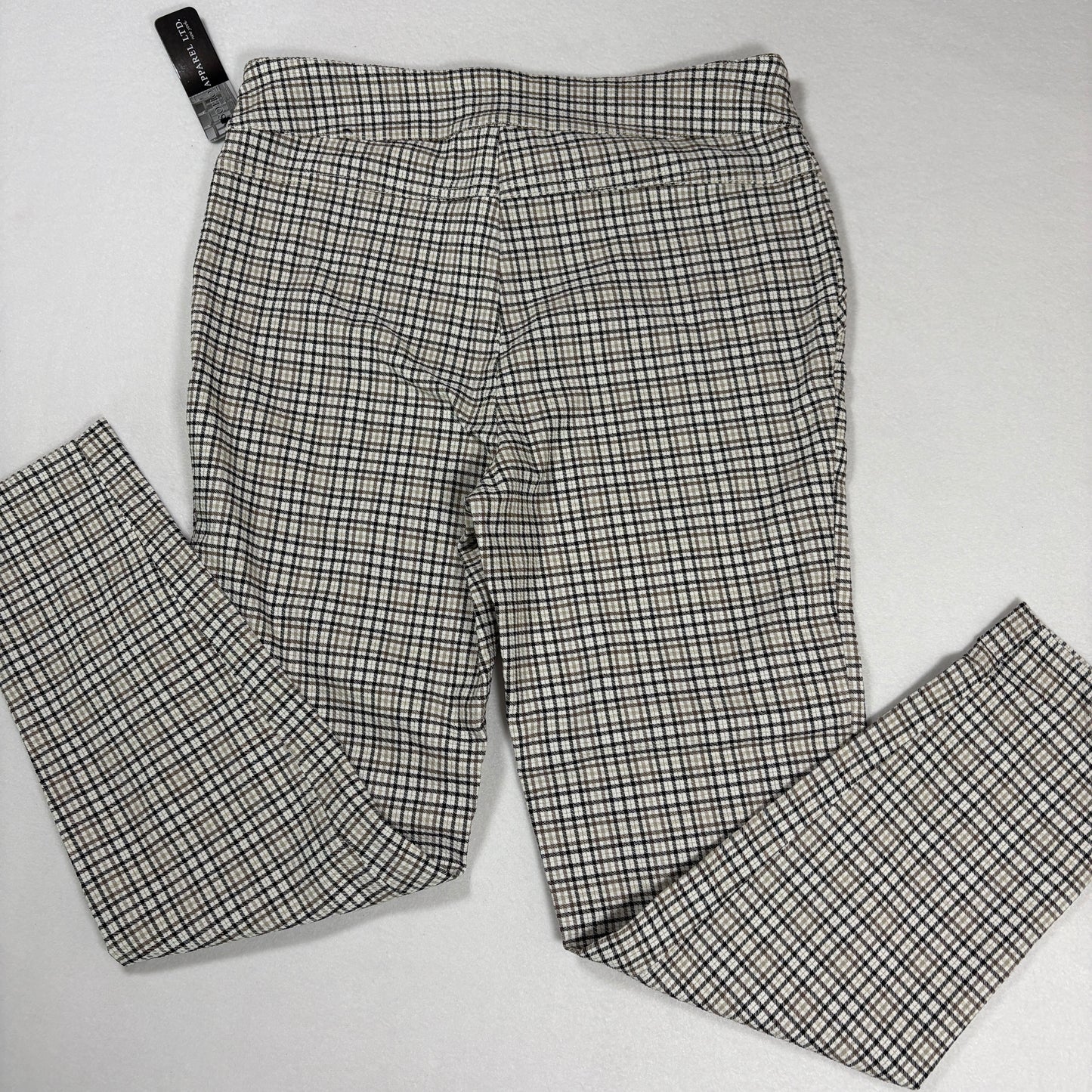 Soho Apparel Womens Pants Size M Plaid Skinny Stretch Pull On NWT $48 MSRP