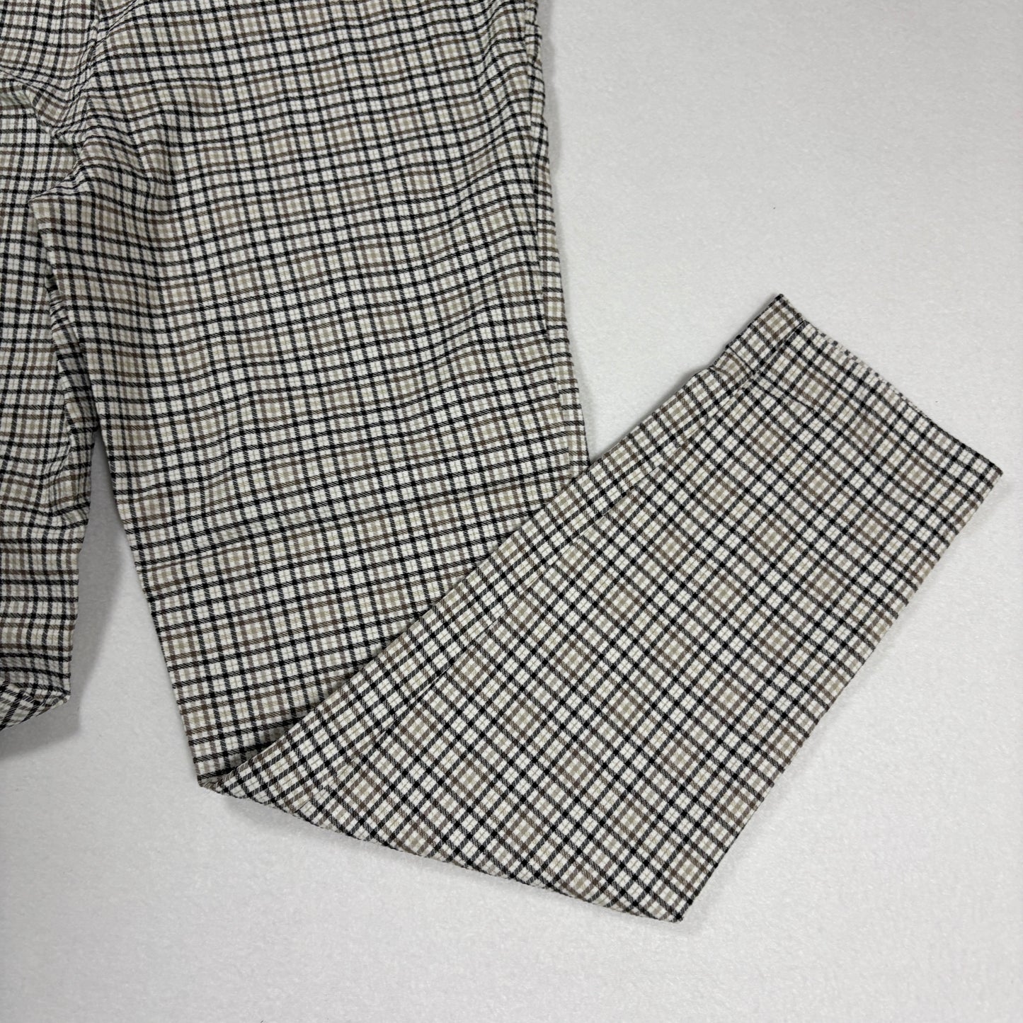 Soho Apparel Womens Pants Size M Plaid Skinny Stretch Pull On NWT $48 MSRP