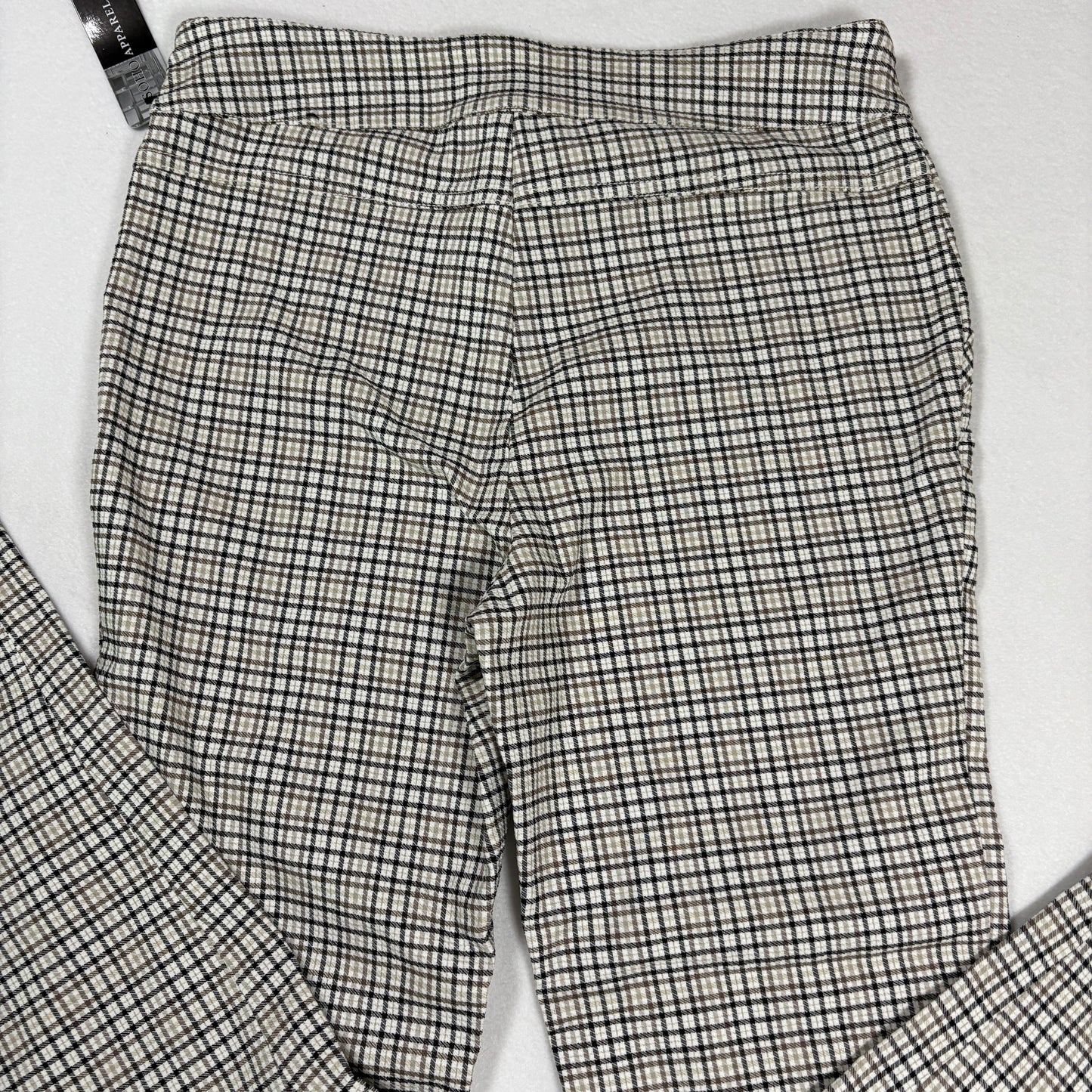 Soho Apparel Womens Pants Size M Plaid Skinny Stretch Pull On NWT $48 MSRP