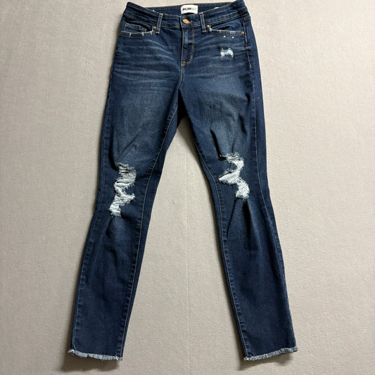 William Rast Distressed Skinny Jeans Womens 26 Fits Like 26x27 Y2K Stretch