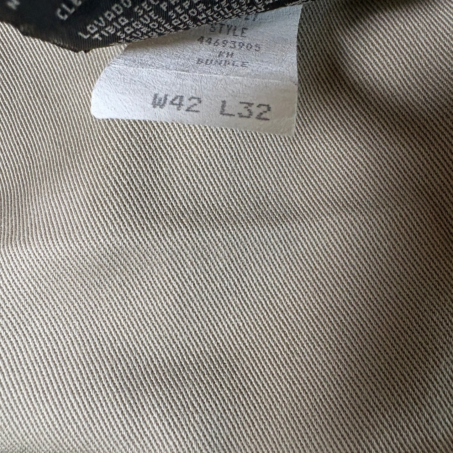 Savane Mens Pants 42x32 Khaki Chino Classic Fit Cotton Big Tall Casual Work