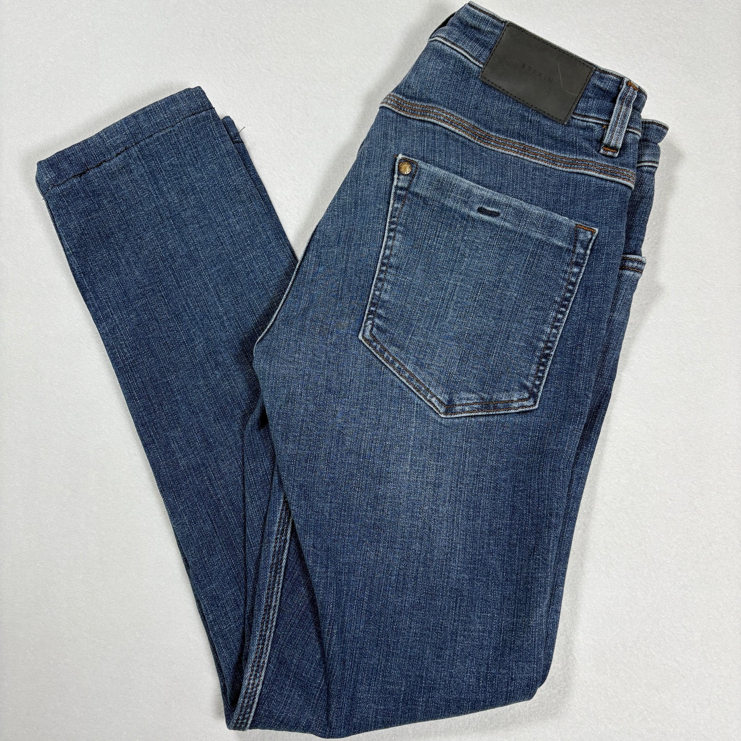 &Denim Mens Jeans 32x30 Skinny Fit Blue Stretch Denim Y2K Modern Classic