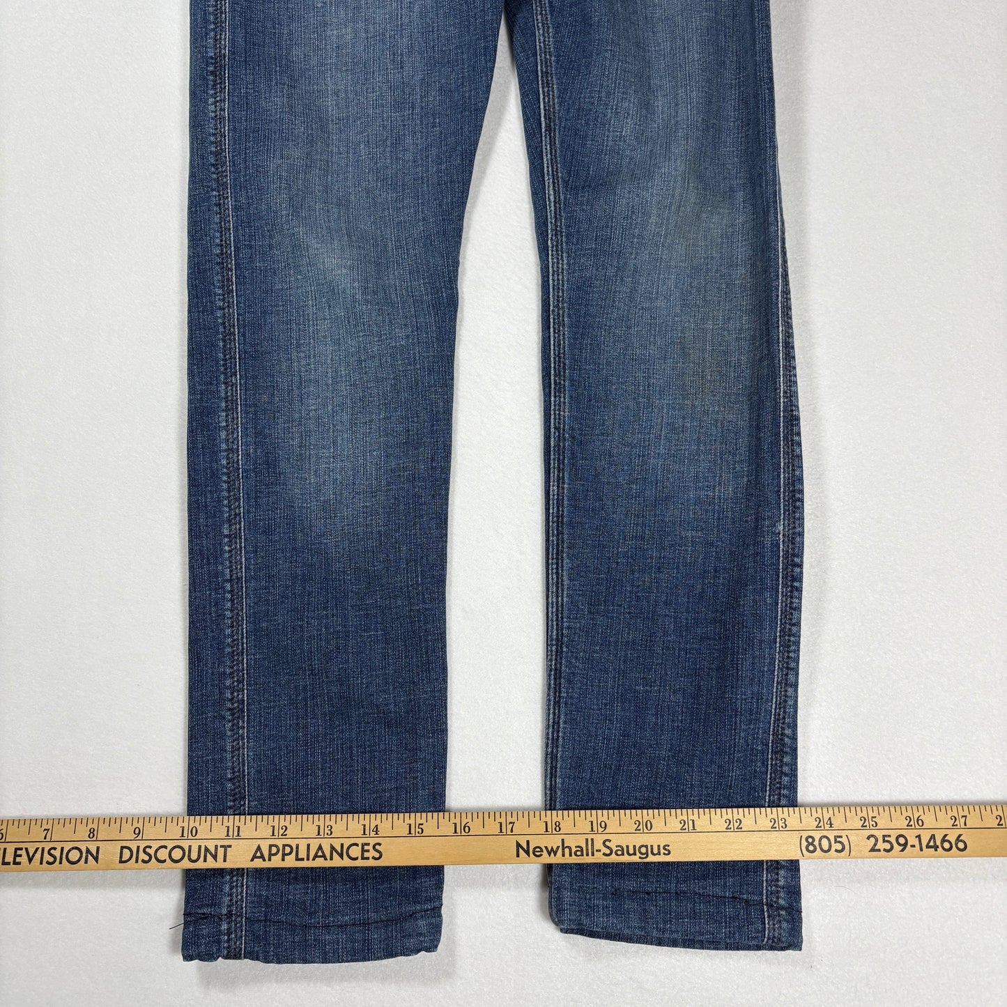 &Denim Mens Jeans 32x30 Skinny Fit Blue Stretch Denim Y2K Modern Classic