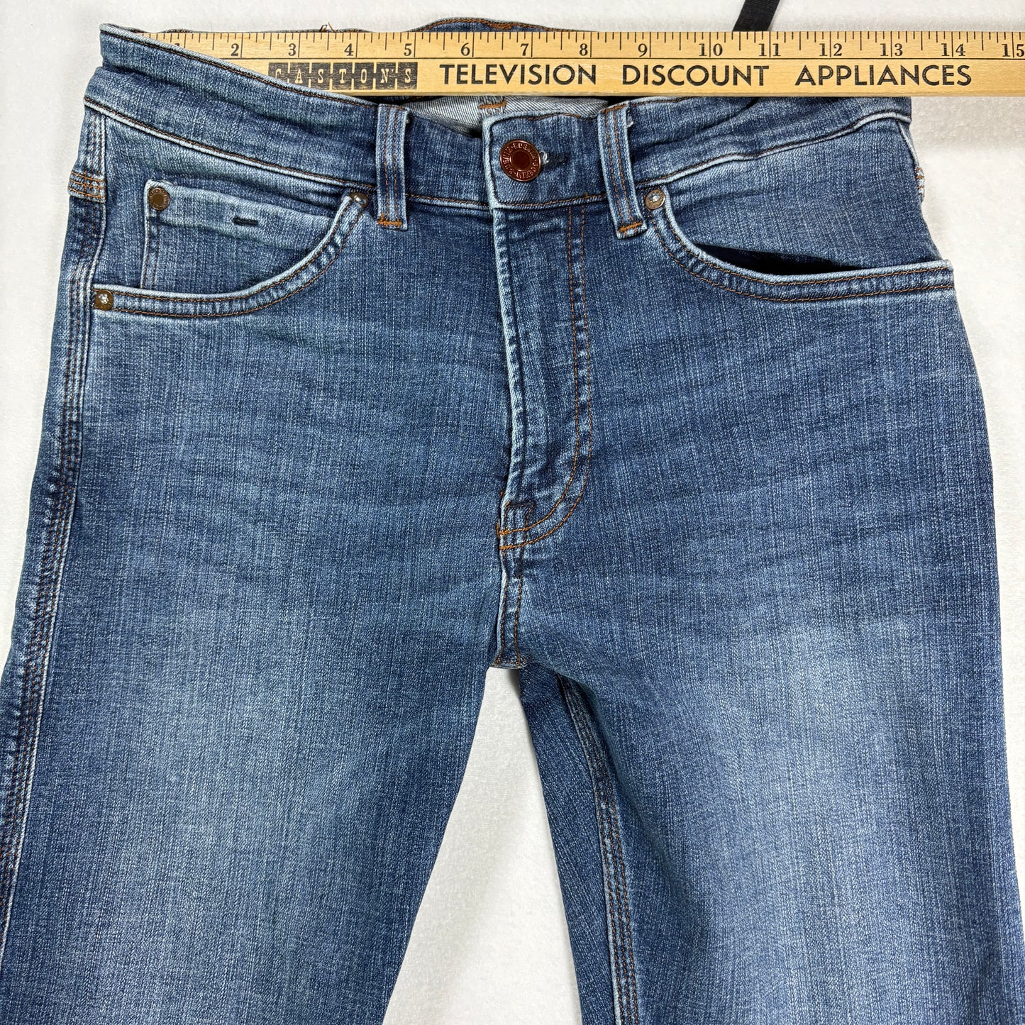 &Denim Mens Jeans 32x30 Skinny Fit Blue Stretch Denim Y2K Modern Classic