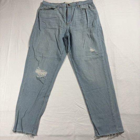 Universal Thread Boyfriend Jeans Womens 8/29R Light Wash Distressed Y2K Grunge