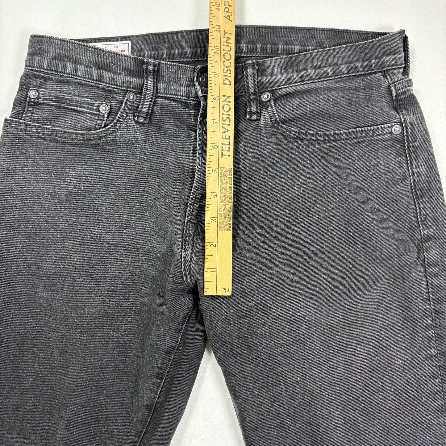 GAP Mens Jeans 30x30 Athletic Taper Gray Denim Slim Fit Y2K Vintage Modern