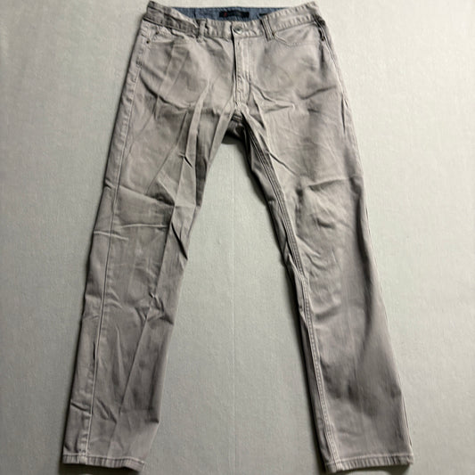 Oynx Slim Straight Jeans Mens 32x32 Fits Like 32x29 Gray Stretch Denim