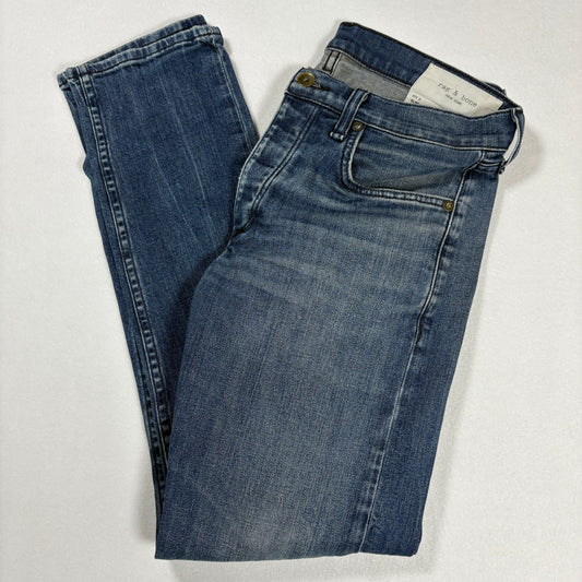 Rag & Bone Mens Jeans 29x30 Fit 2 Slim Blue Denim Stretch Y2K Vintage Classic