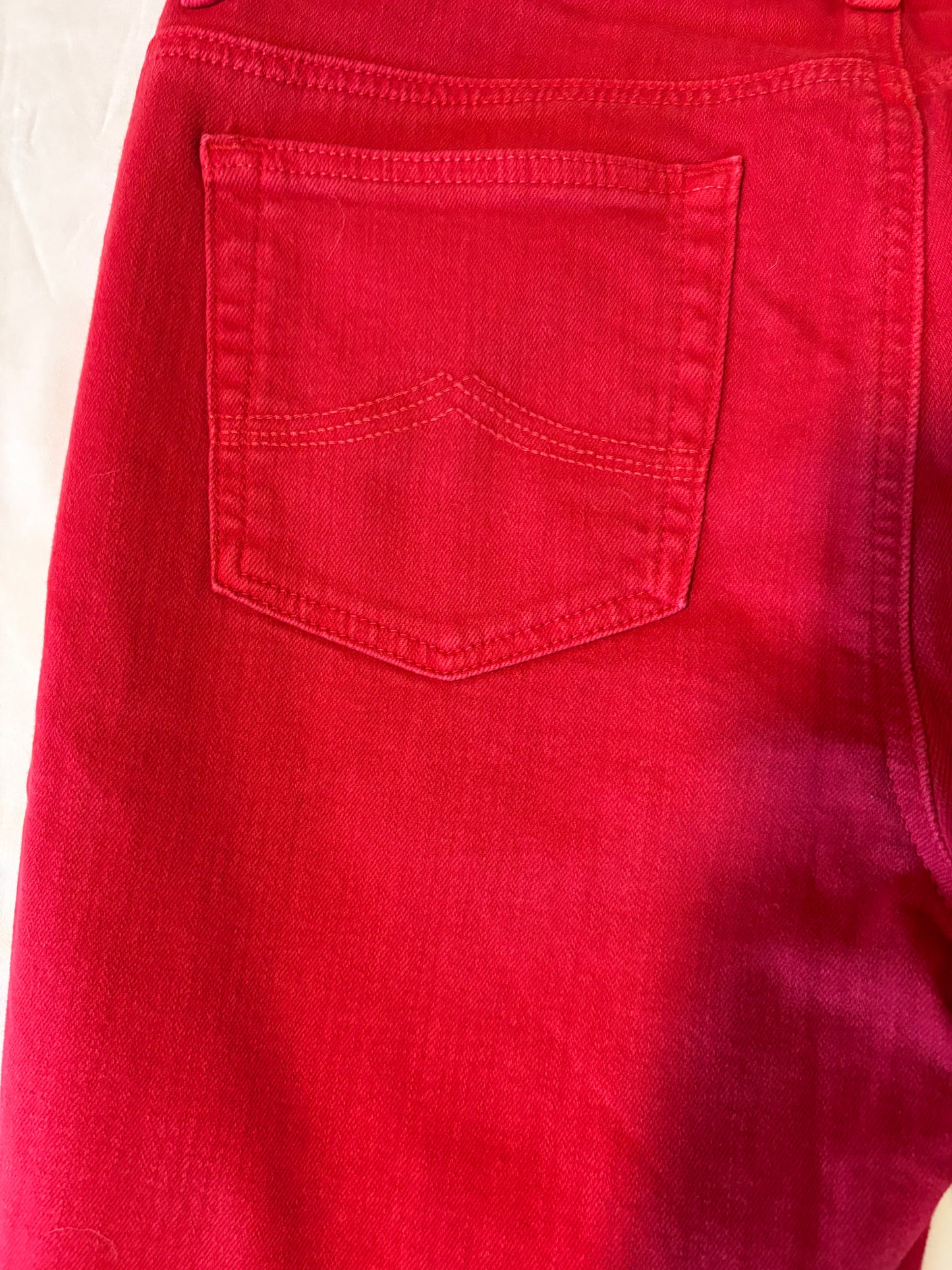Michael Kors Red Jeans Women’s Size 12 Straight Leg Stretch Denim Pants NEW