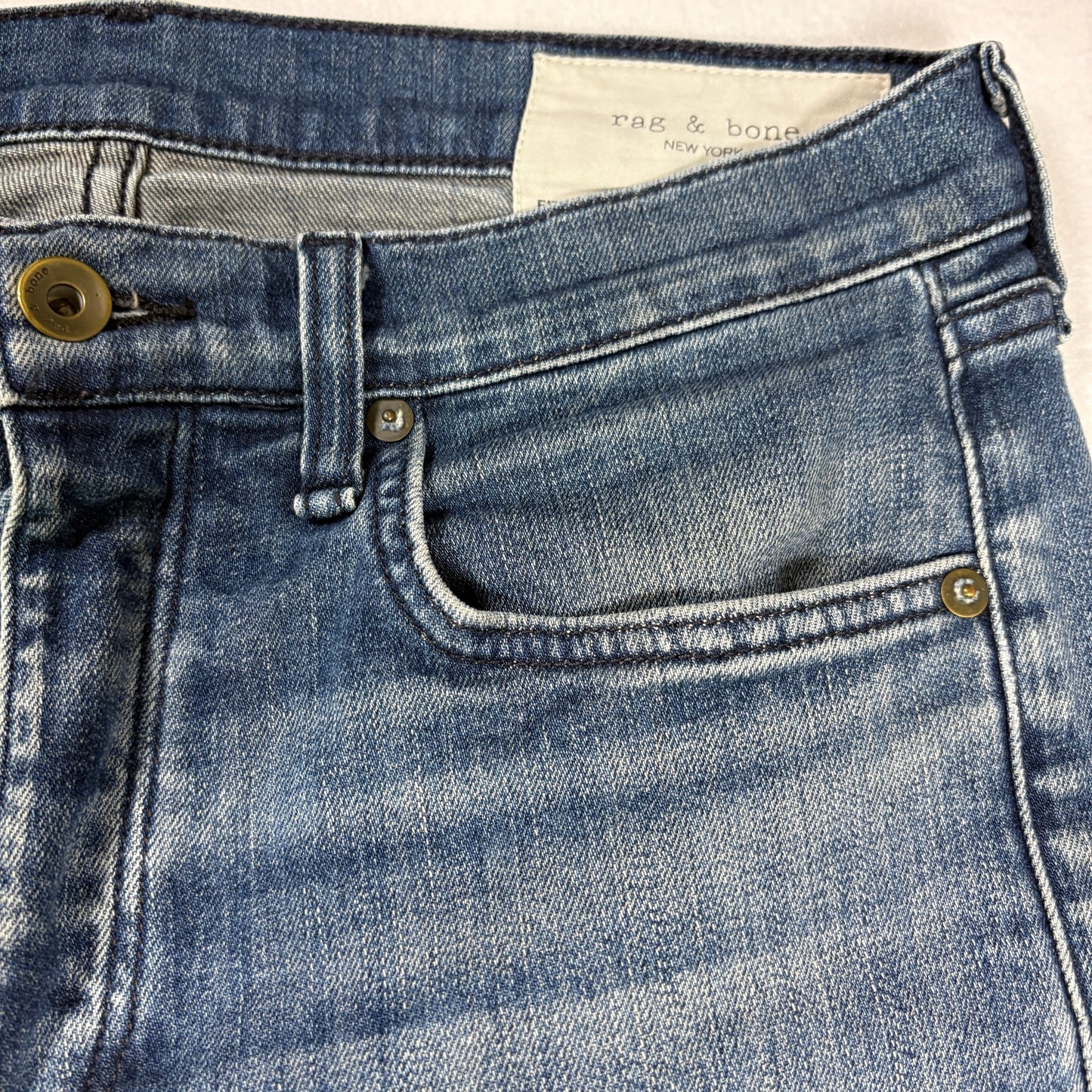 Rag & Bone Mens Jeans 29x30 Fit 2 Slim Blue Denim Stretch Y2K Vintage Classic