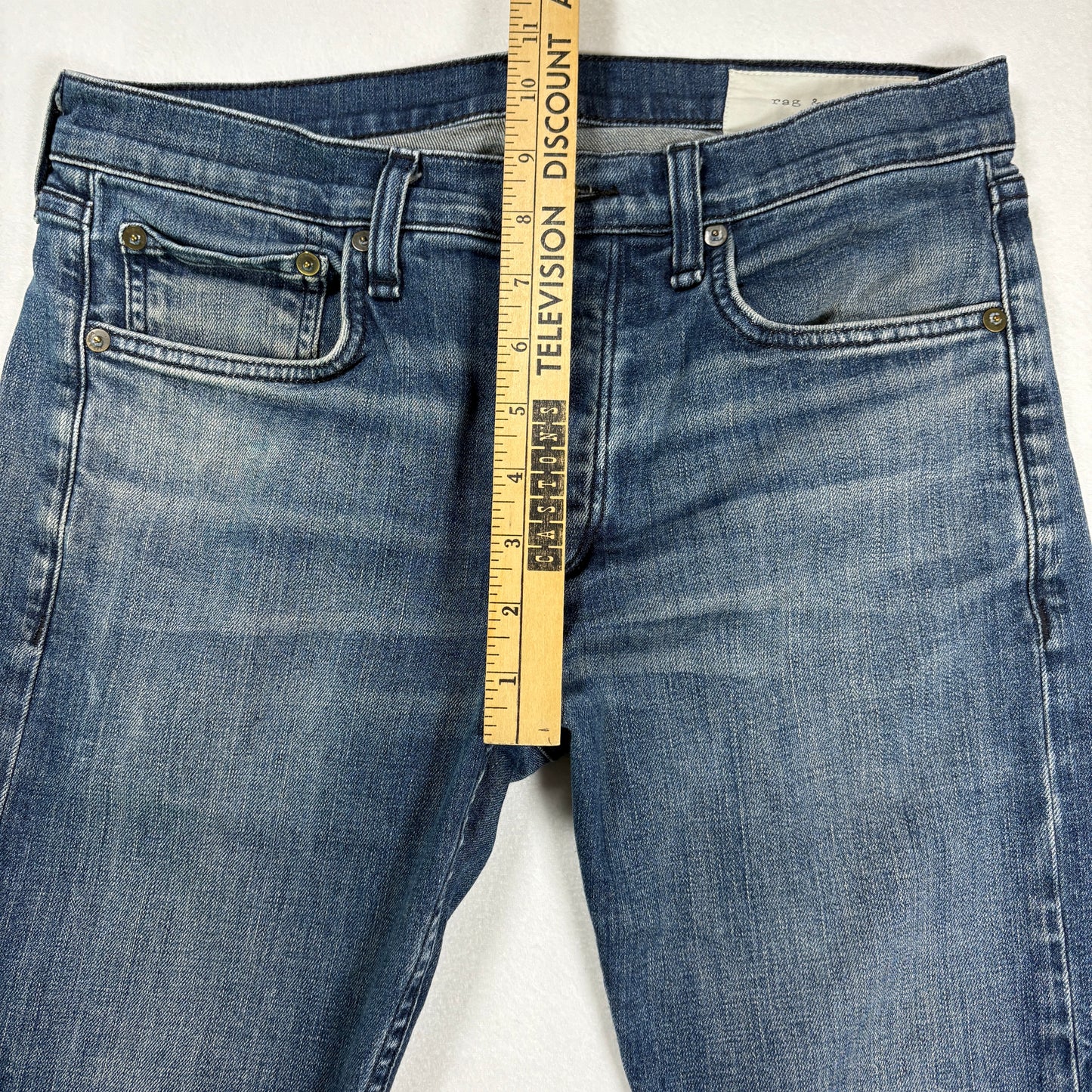 Rag & Bone Mens Jeans 29x30 Fit 2 Slim Blue Denim Stretch Y2K Vintage Classic