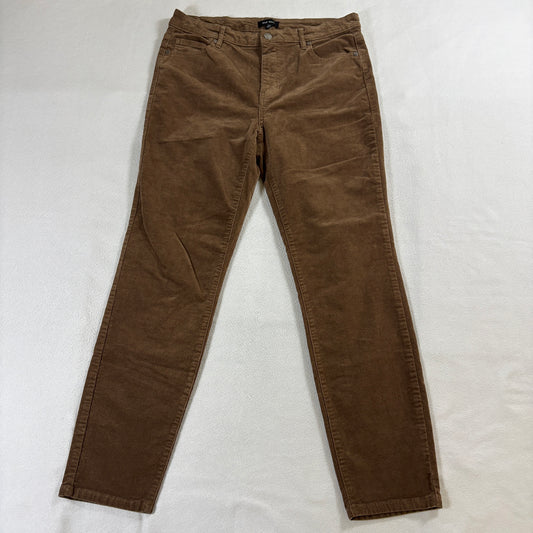 Corduroy Pants Slim Straight Brown Well Worn W30 Fits Like 31X26 Stretch Casual