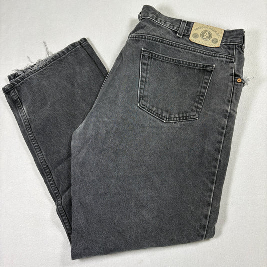 Arizona Jean Co Mens Jeans 42x32 Black Denim Relaxed Fit Y2K 90s Grunge Vintage