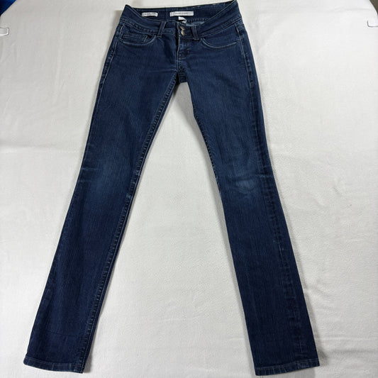 Vigoss Studio Womens 26x33 Skinny Dark Wash Stretch Denim Jeans Y2K Vintage Fits